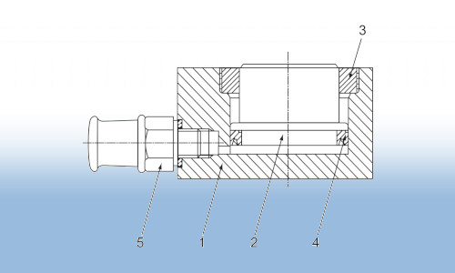 Hydraulik-Zylinder-Aufbau